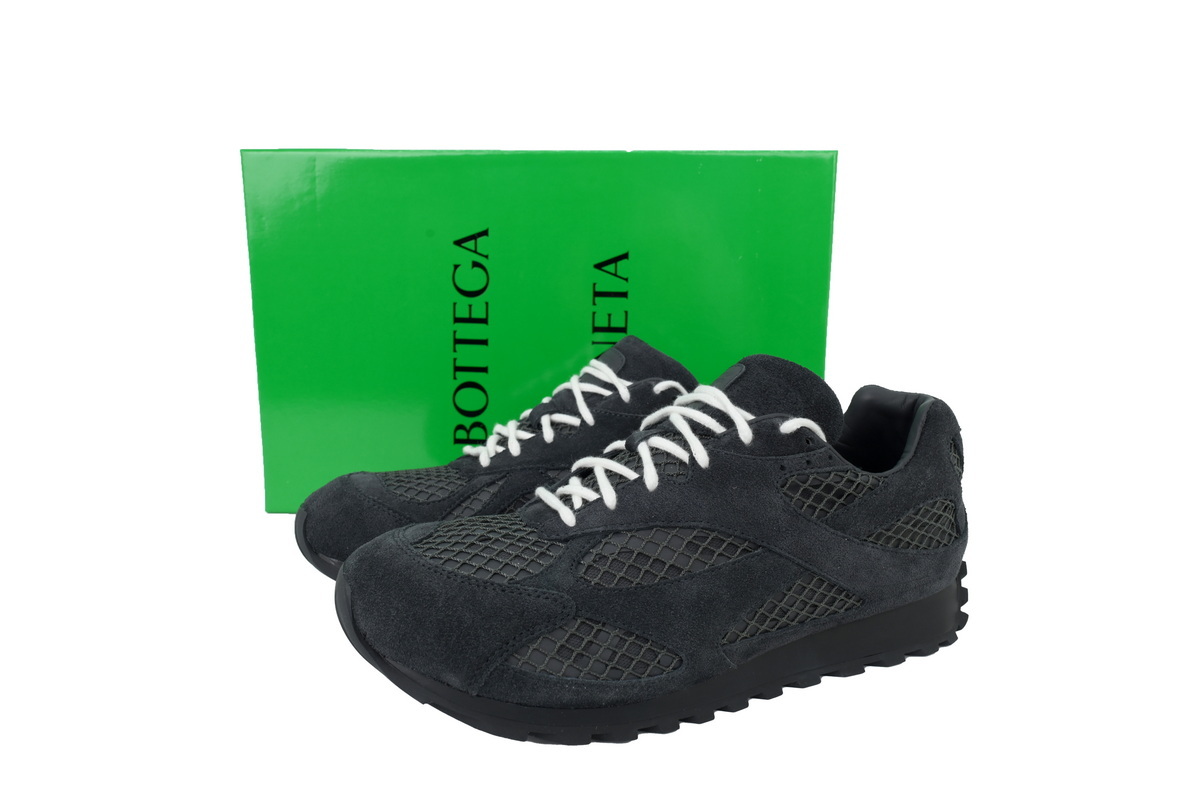 Bottega Veneta Orbit Black Suede Sneakers