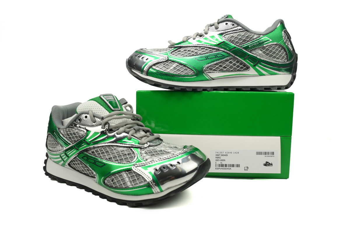 Bottega Veneta Orbit Grey Green Sneakers
