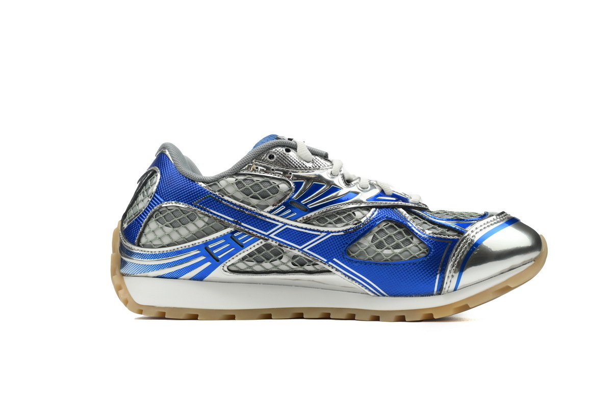Bottega Veneta Orbit Blue Silver Sneakers