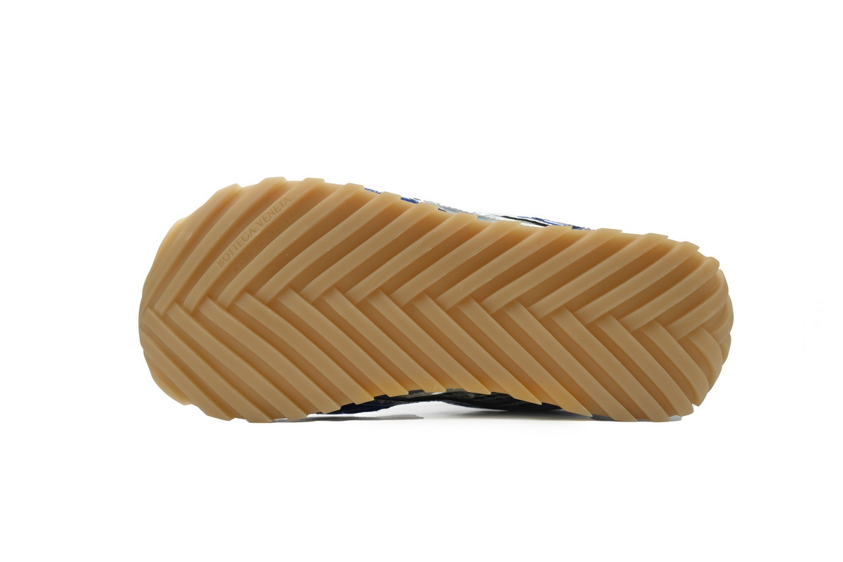 Bottega Veneta Orbit Blue Silver Sneakers