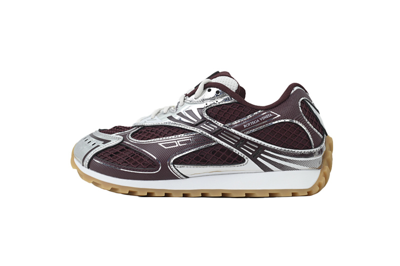 Bottega Veneta Orbit Barolo Silver Sneakers