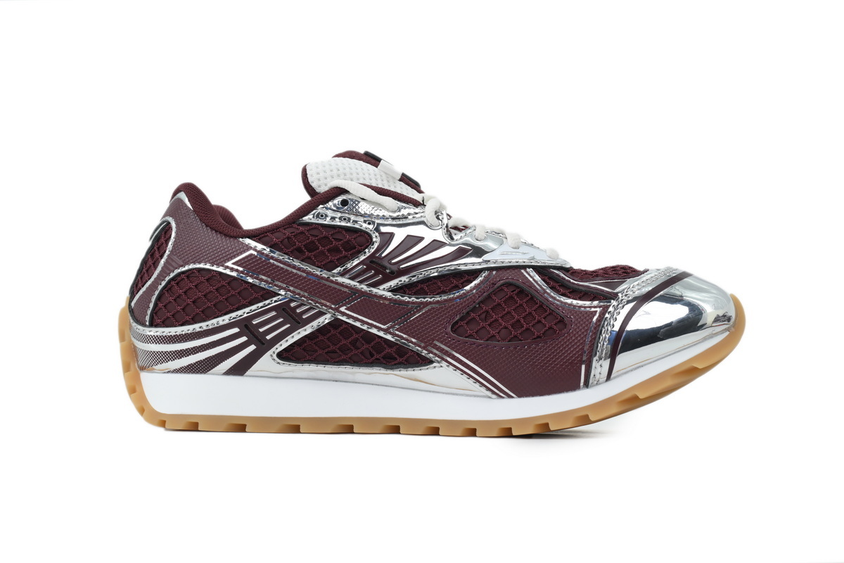 Bottega Veneta Orbit Barolo Silver Sneakers
