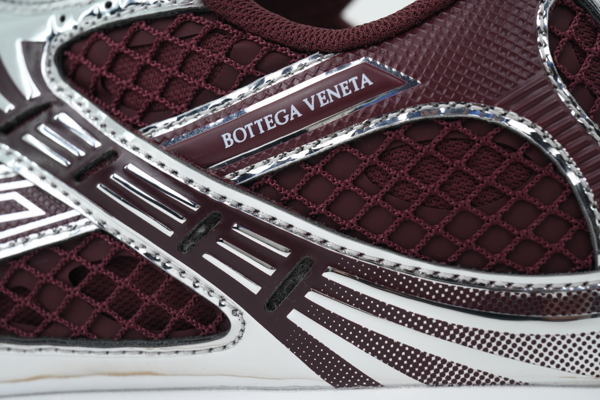 Bottega Veneta Orbit Barolo Silver Sneakers