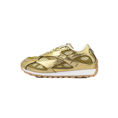 Bottega Veneta Orbit Gold White Sneakers 01