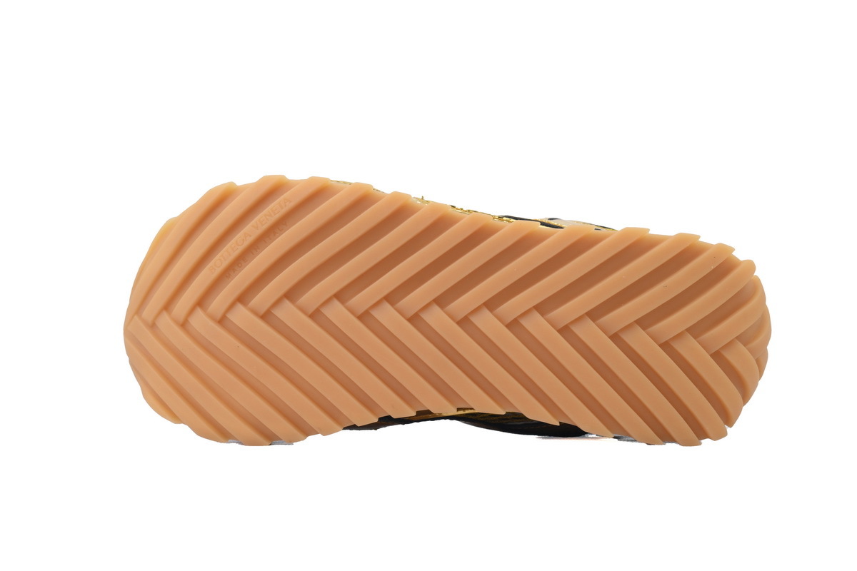 Bottega Veneta Orbit Gold White Sneakers