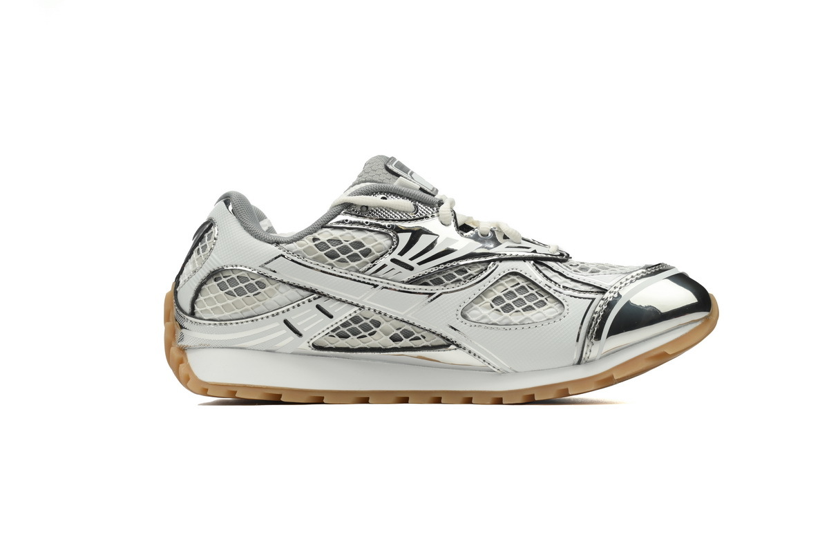 Bottega Veneta Orbit Silver Green Sneakers