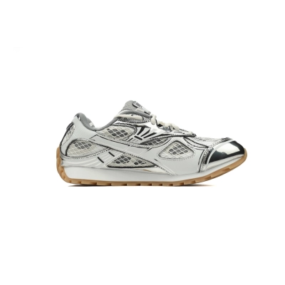 Bottega Veneta Orbit Silver Green Sneakers 02