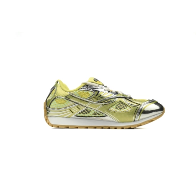 Bottega Veneta Orbit Lime Silver Sneakers 02