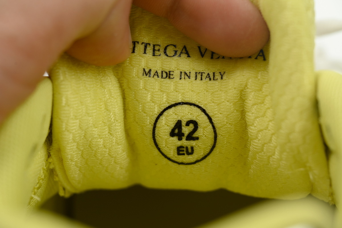Bottega Veneta Orbit Lime Silver Sneakers