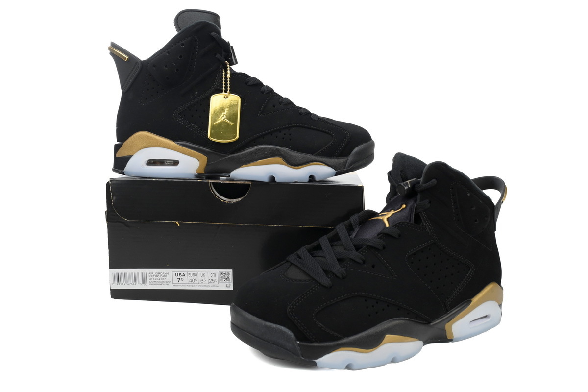 Air Jordan 6 Retro DMP Black Metallic Gold CT4954-007 