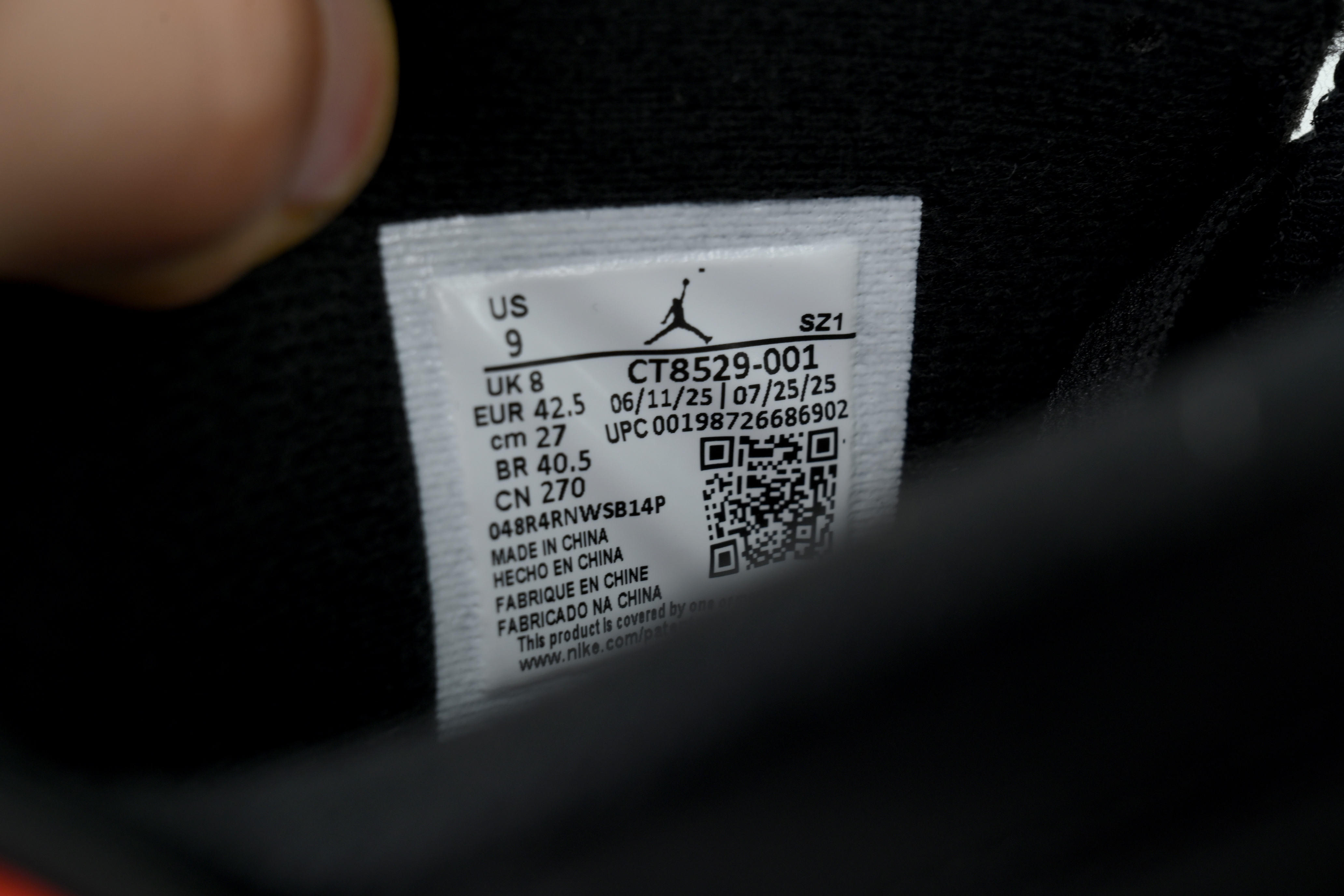 Air Jordan 6 Replica Black And Red CT8529-001