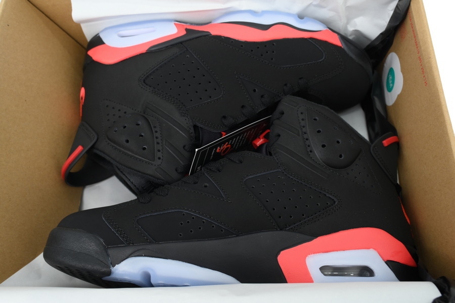 Air Jordan 6 Replica Reproduce Infrared Black And Red CT8529-001