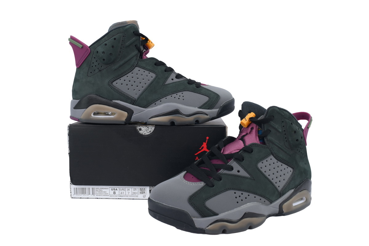 Air Jordan 6 Retro Bordeaux Men's Basketball Sneakers CT8529-063
