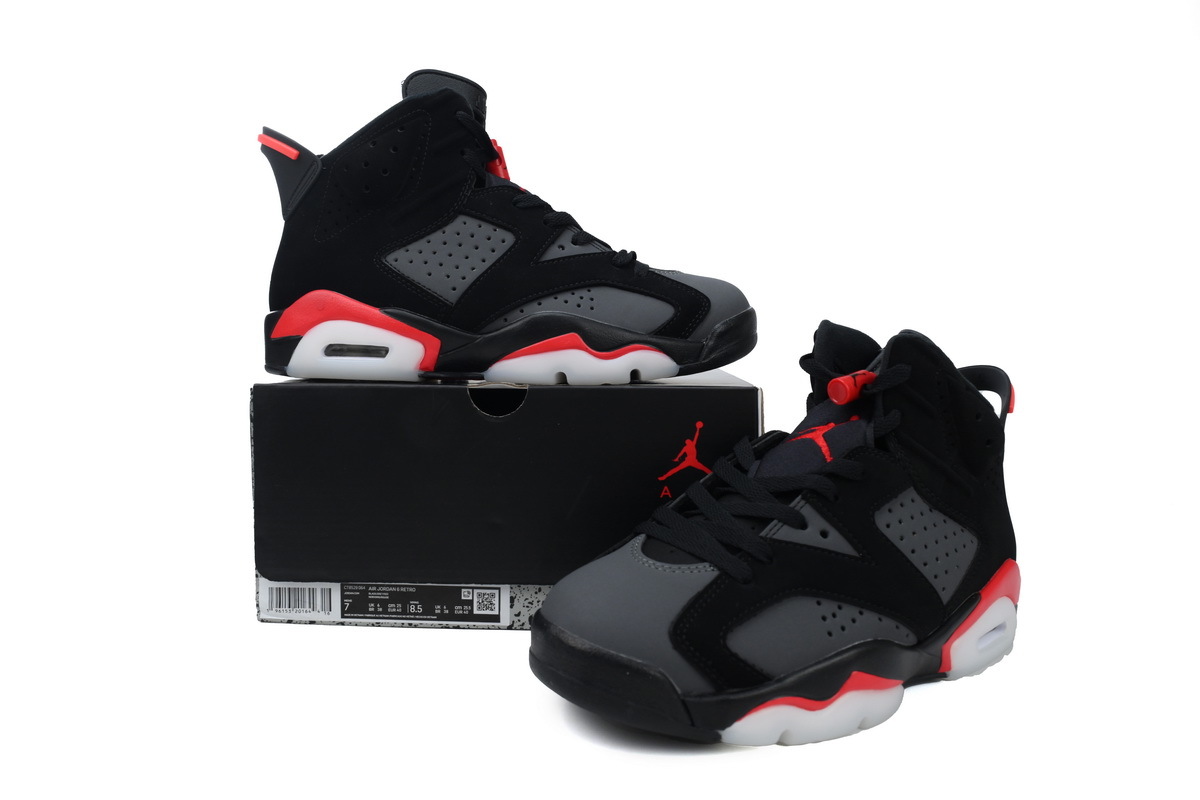 Nike Air Jordan 6 Retro Infrared Black Infrared Men's Basketball Shoes CT8529-064 