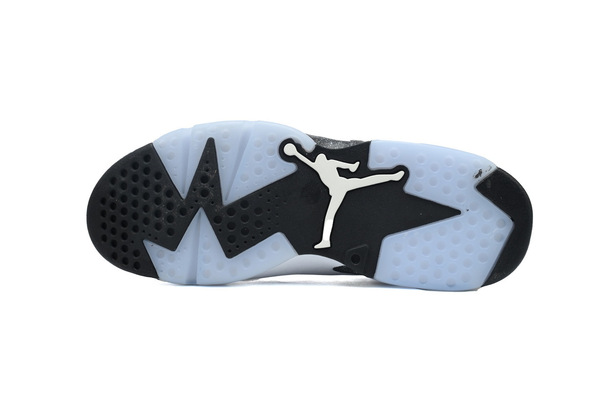 Nike Air Jordan 6 Retro Oreo White White Black Speckled Basketball Shoes CT8529-112