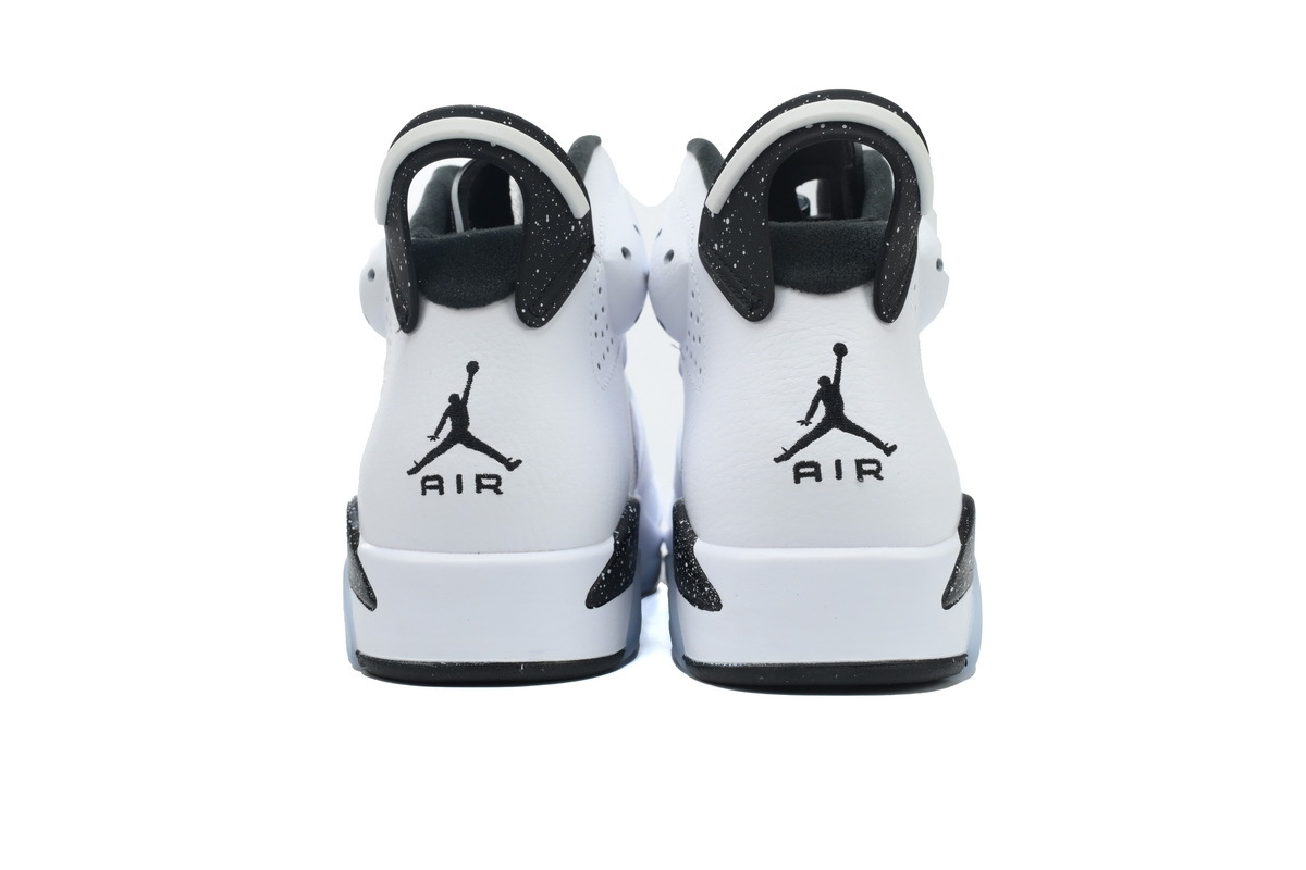 Nike Air Jordan 6 Retro Oreo White White Black Speckled Basketball Shoes CT8529-112