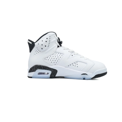 Nike Air Jordan 6 Retro Oreo White White Black Speckled Basketball Shoes CT8529-112 02
