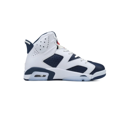 Nike Air Jordan 6 Retro Olympic White Midnight Navy Basketball Shoes CT8529-164  02