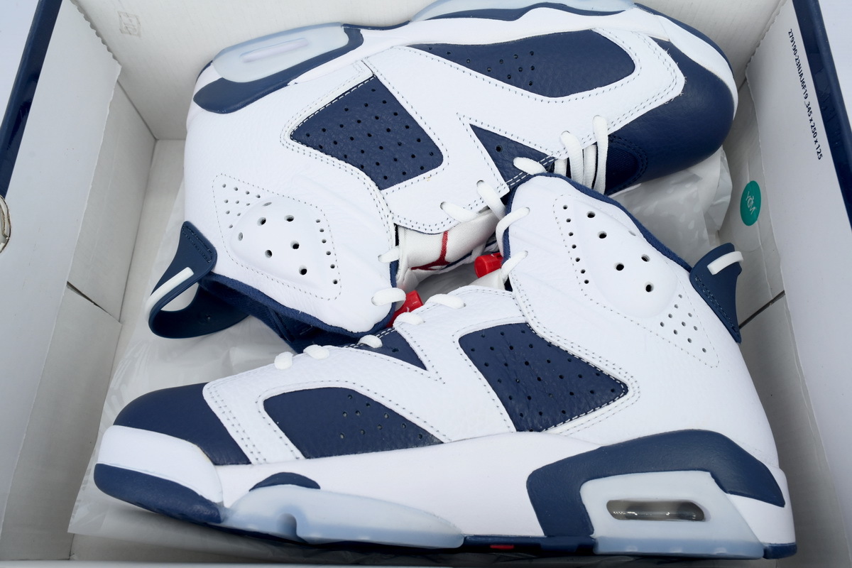 Nike Air Jordan 6 Retro Midnight Navy White Navy Blue CT8529-164 