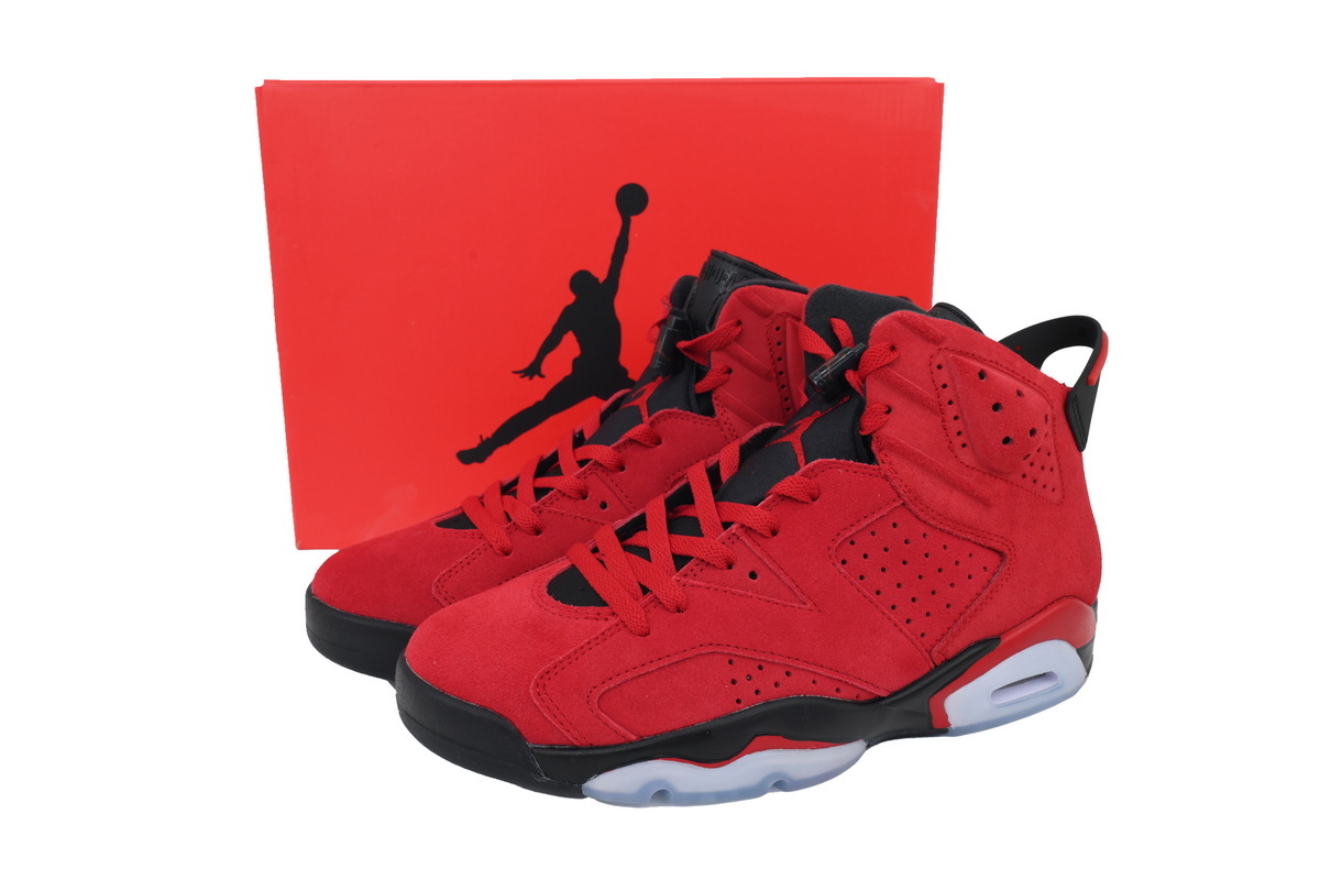 Nike Air Jordan 6 Retro Toro Bravo Varsity Red Black Basketball Shoes CT8529-600 