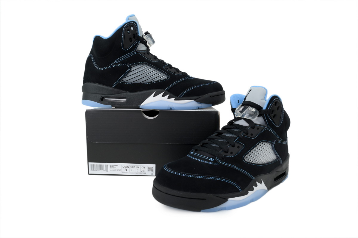 Air Jordan 6 Black Blue Retro Basketball Shoes Men High Top Sneakers OG DD0587-008 