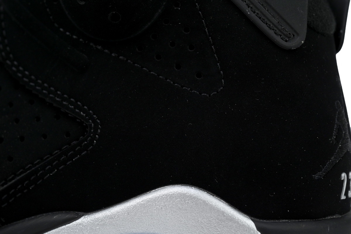 Nike Air Jordan 6 Retro Chrome Black Metallic Silver DX2836-001 