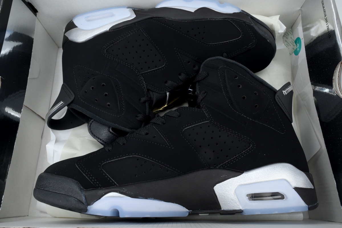 Nike Air Jordan 6 Retro Black Cat Men's Basketball Shoes Black Nubuck High Top Sneakers DX2836-001 