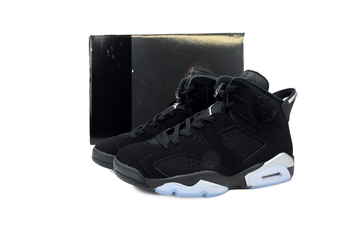Nike Air Jordan 6 Retro Black Cat Men's Basketball Shoes Black Nubuck High Top Sneakers DX2836-001 