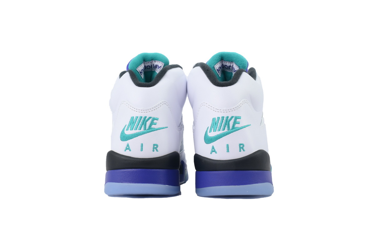 Nike Air Jordan 5 Retro Grape White Purple Teal Basketball Shoes HQ7978-100
