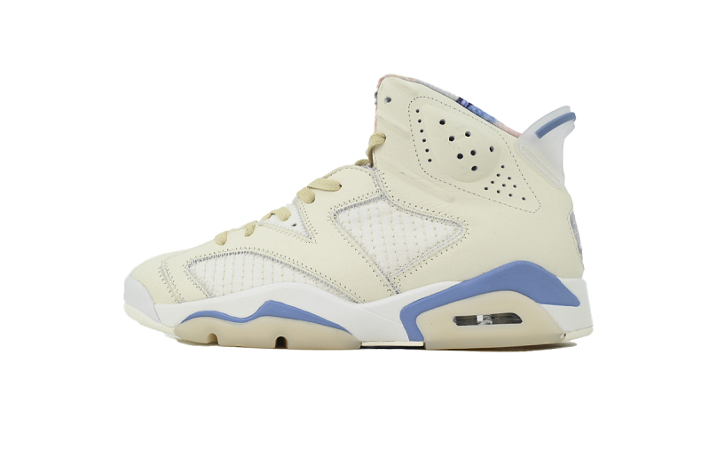 Nike Air Jordan 6 Retro Quai 54 Sail University Blue Men's Basketball Shoes Retro Sneakers IR7255-110