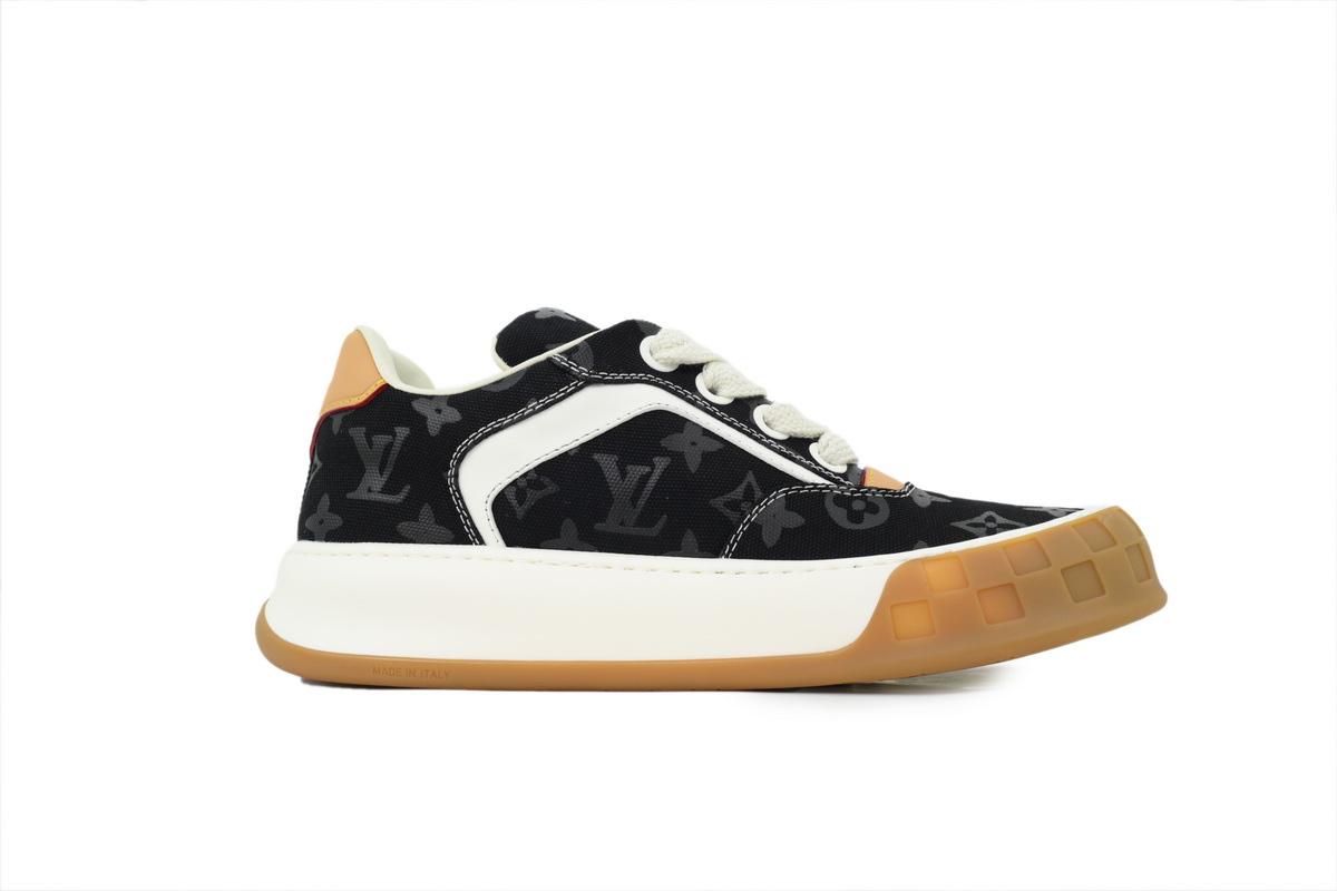 Louis Vuitton LV Tilted Sneaker Black Monogram Designer Shoes