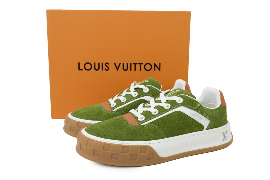 Louis Vuitton LV Skate Sneaker Green Suede Designer Shoes