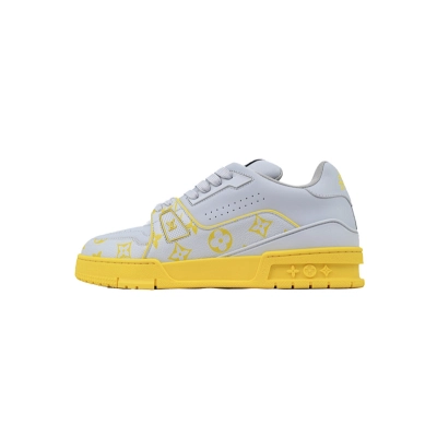 Louis Vuitton  Trainer Light Grey Yellow 01