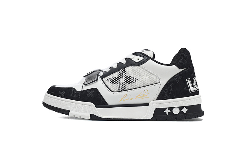 Baskets Louis Vuitton blanches et noires