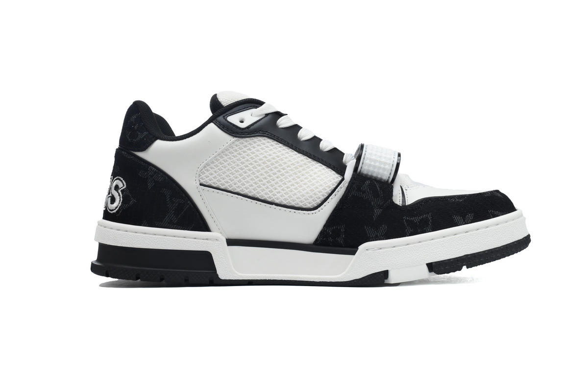 Baskets Louis Vuitton blanches et noires