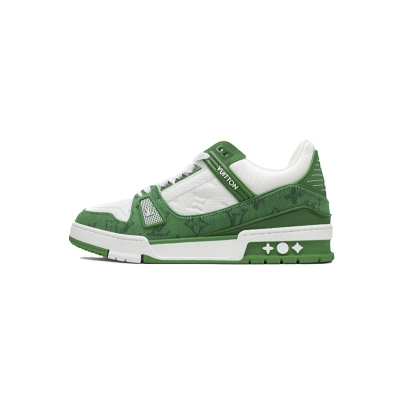 Zapatillas Louis Vuitton verdes y blancas 01