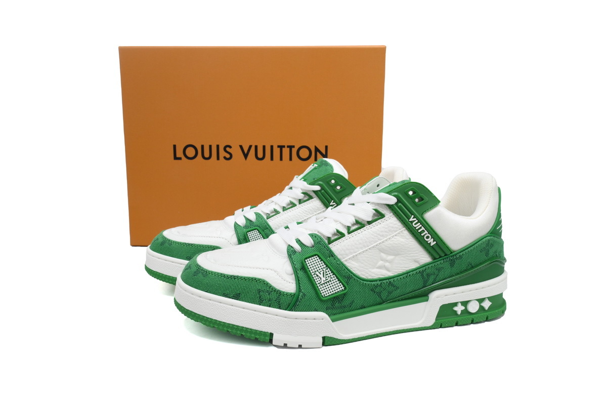 Zapatillas Louis Vuitton verdes y blancas