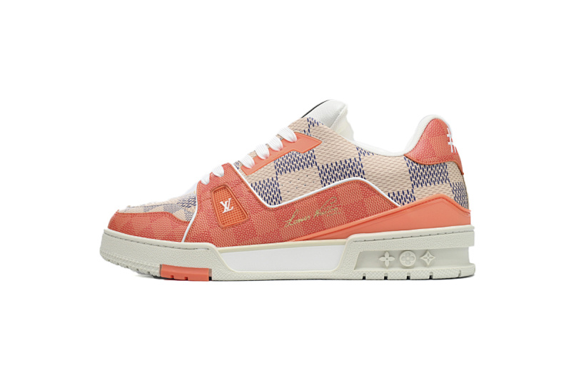 Louis Vuitton Trainer White Orange