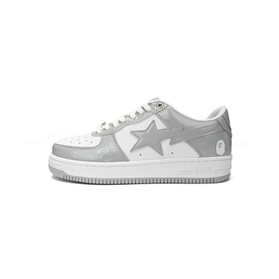 A Bathing Ape Bape Sta Low White Grey Rao Noodles 01