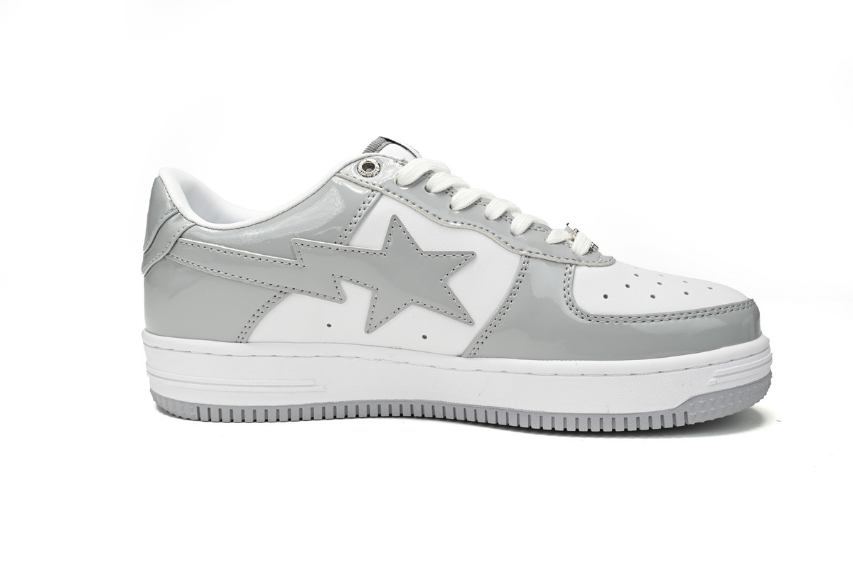 A Bathing Ape Bape Sta Low White Grey Rao Noodles