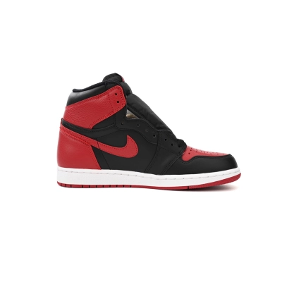 Air Jordan 1 High Negro, Rojo y Blanco 555088-001 02