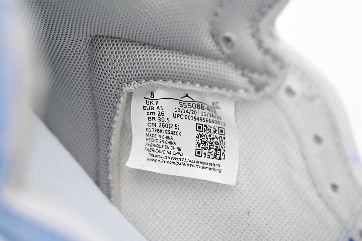 Air Jordan 1 High OG GS Wash Caroline du Nord