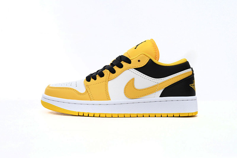 Air Jordan 1 Low Yellow Black White 553560-701