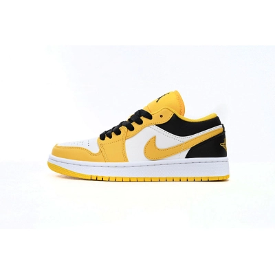 Air Jordan 1 Low Yellow Black White 553560-701 01