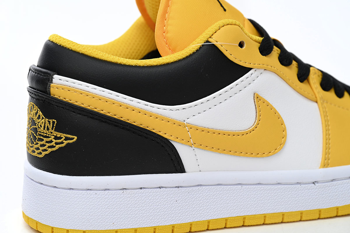 Air Jordan 1 Low Yellow Black White 553560-701