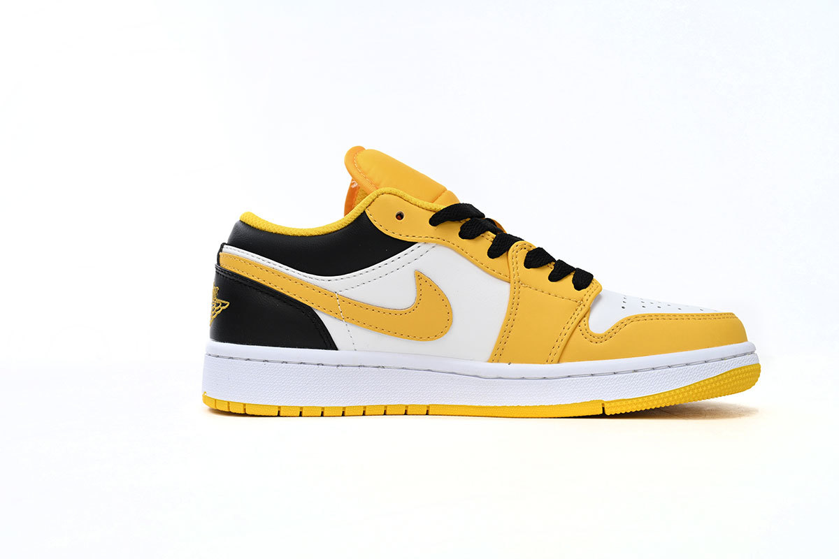 Air Jordan 1 Low Yellow Black White 553560-701