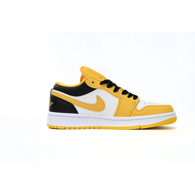 Air Jordan 1 Low Yellow Black White 553560-701 02