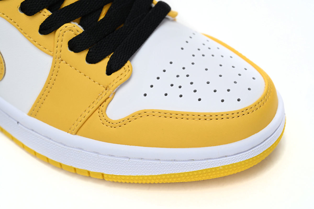 Air Jordan 1 Low Yellow Black White 553560-701