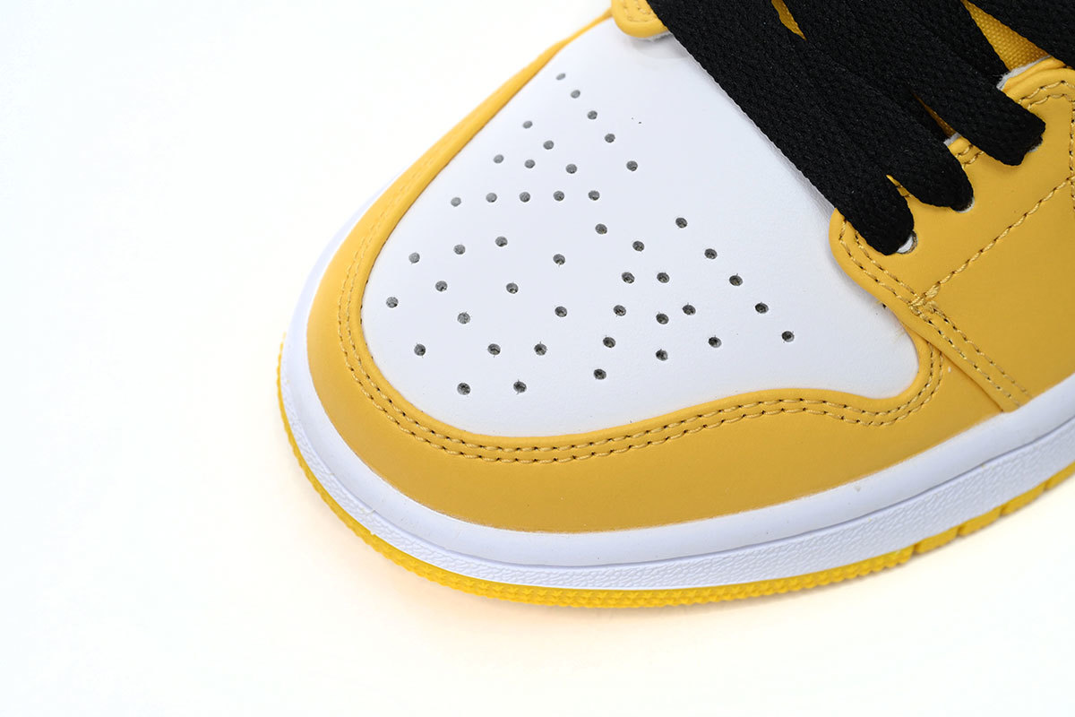 Air Jordan 1 Low Yellow Black White 553560-701