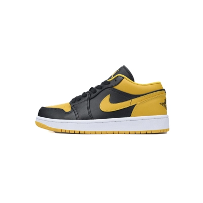 Air Jordan 1 Low Taxi Black Yellow Sneakers 01